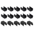 thumbnail image 1 of 15 Paquete de Punta de Patas de Silla en Forma Rectangular 22mm Plástico Pies de Muebles Negro, 1 of 7