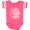 Football Pink and White, variant on Inktastic Little Surf Girl with Surfboard Girls Baby Bodysuit