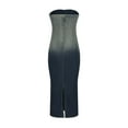 thumbnail image 5 of SBYOJLPB Women's Fashion Spicy Gradual Bra Cut Wrap Hip Elastic Denim Dress Multicolor 4(S), 5 of 7