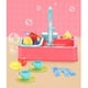 thumbnail image 3 of 19-piece toy tea set with running water - educational gifts for girls and boys - pink, 3 of 5