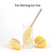 thumbnail image 5 of Cuchara de mango largo, agitadores de café, cuchara de té helado, cucharadita helada de acero inoxidable de primera calidad para leche materna, té, mezcla de cócteles, café, juego de 4, 5 of 5