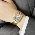 thumbnail image 5 of Fashion Mens Watches Digital Watch Stainless Steel Casual Sport Waterproof Rectangle Watches with Luminous Display luxury Women Watches, 5 of 14