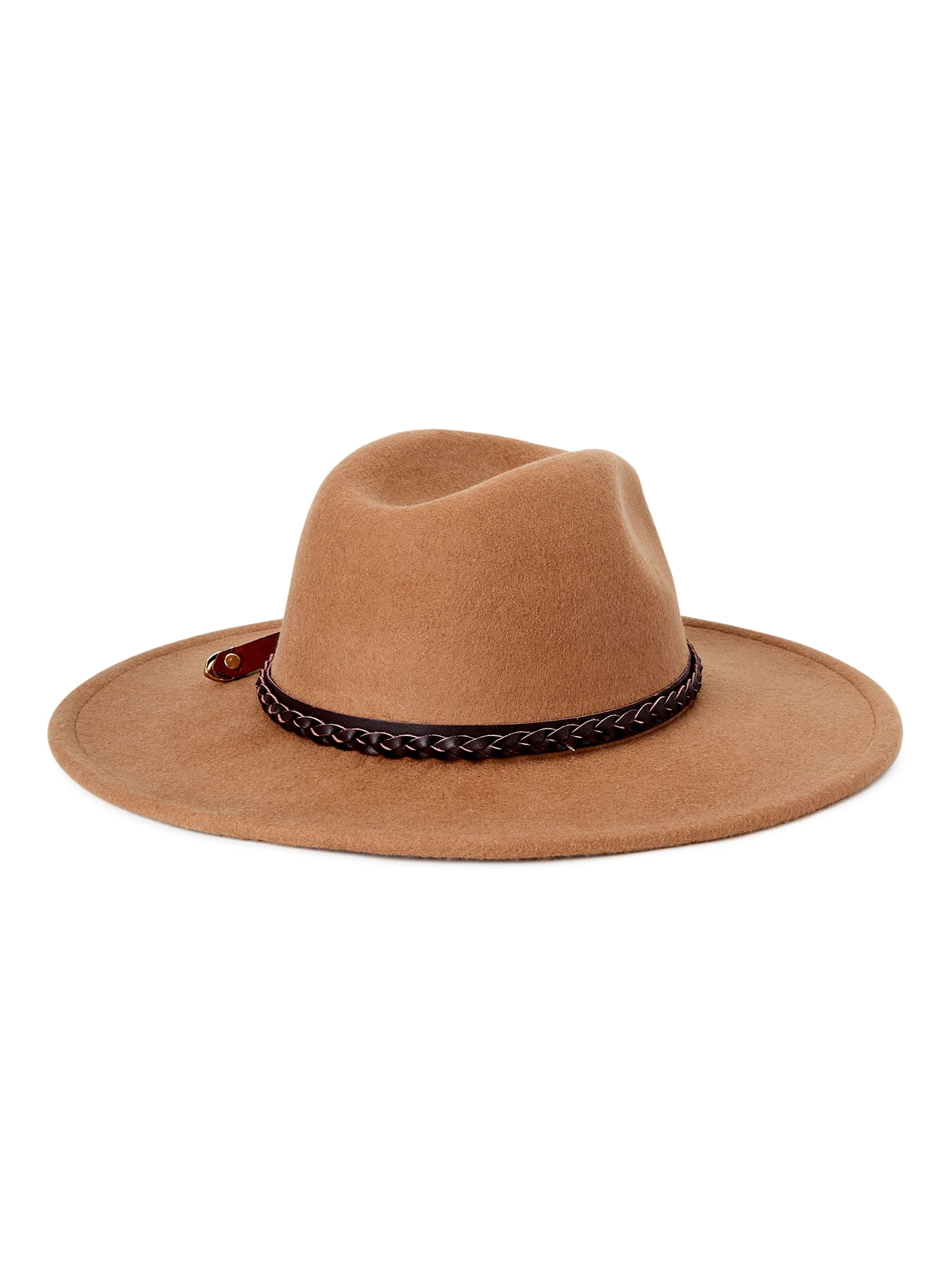 Scoop Women's Braided Buckle Fedora Hat 