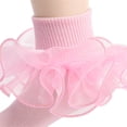 thumbnail image 2 of Toddler Baby Girls Ruffle Socks Double Lace Frilly Socks Ankle Socks, 2 of 4