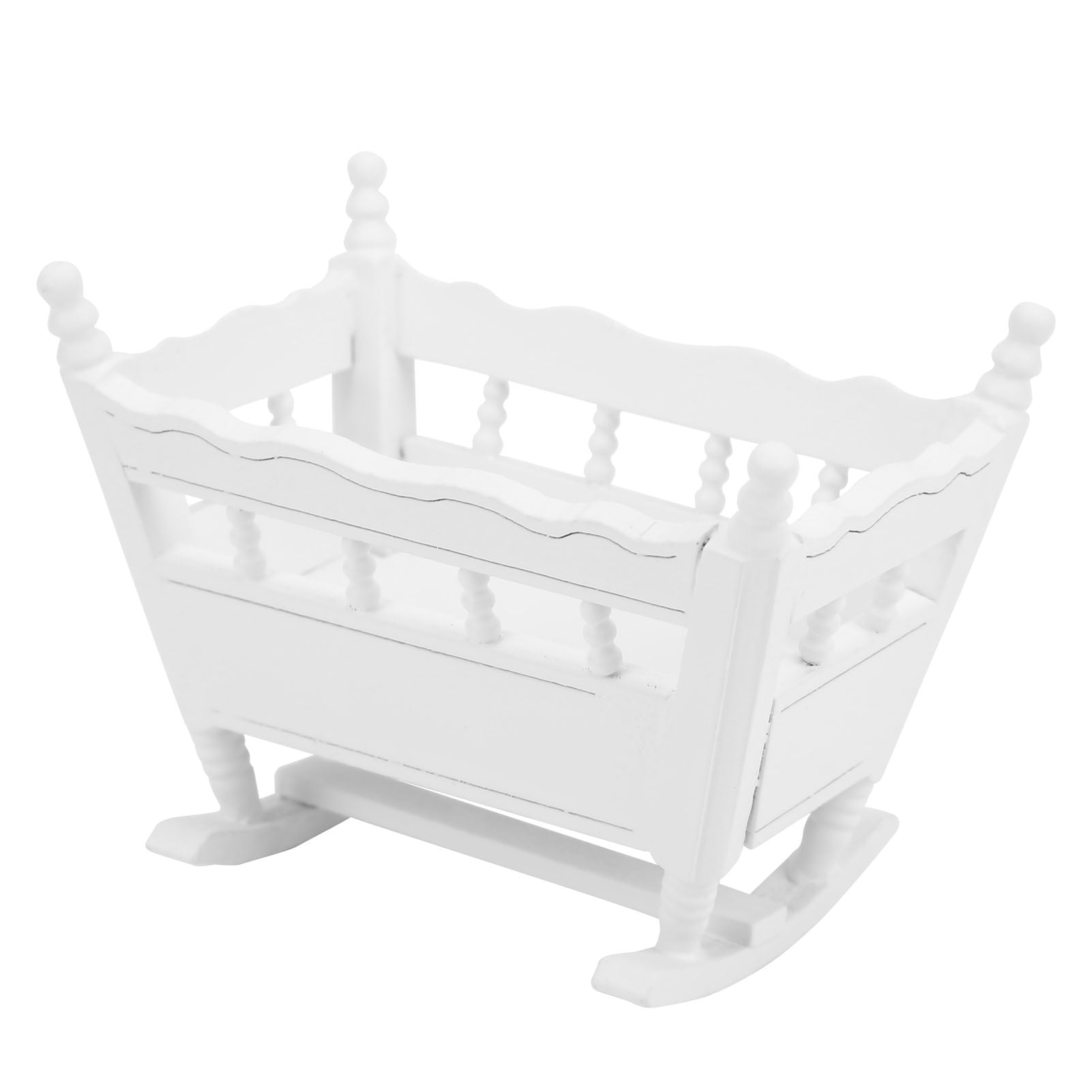 Toy Baby Bed Miniature Dollhouse Doll Beds Dollhouse Furniture Bed Wooden Doll Bed Baby Doll And