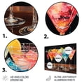thumbnail image 3 of Designart "Confetti Cocktails I" Food & Beverage Metal Wall Art Prints, 3 of 5