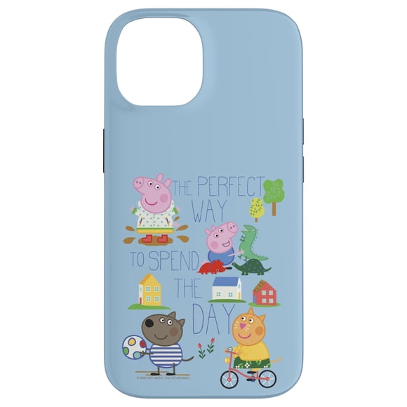 Funda para iPhone 14 de Peppa Pig, protectora de TPU y policarbonato