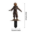 thumbnail image 3 of Halloween Scarecrow Decorations 8 Pack Acrylic Window Yard Signs 20x6 Inch Skeleton Pumpkin Cutouts for Outdoor Scenes, 3 of 4