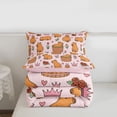 thumbnail image 5 of Erosebridal Cartoon Capybara Full Size Comforter Sets 3 Pieces For Kids,Floral Roses Bedding Sets For Children Boys Girls,Pink Reversible, 5 of 7