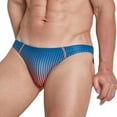 thumbnail image 4 of Xdegoge Mens Swim Briefs Low Rise High Cut Triangle Bathing Suits Smooth Stretchy Fabric Dot Gradient Pattern Flattering Cheeky Coverage Pool Party Swimwear, 4 of 6