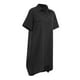 thumbnail image 2 of Nuevas mujeres blusa larga dobladillo irregular mangas cortas bolsillos sueltos casual camisa d Irfora Blusa, 2 of 7