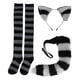 thumbnail image 5 of Conjunto de disfraz de gato, calcetines de gatito, diadema, pinza para el pelo de animal, disfraz de cosplay, orejas y cola Gris oscuro, 5 of 9