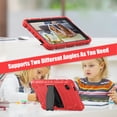 thumbnail image 4 of Allytechgroup Case for Samsung Galaxy Tab A11 2025/A9 2023 8.7", Kids Friendly Case with Kickstand Shockproof Back Cover for Galaxy Tab A11 (SM-X133/X135)/A9 (SM-X110/X115), Red, 4 of 9