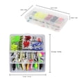 thumbnail image 4 of Lixada 101PCS Fishing Lures Tackle Mixed Hard Baits Soft Baits Popper Crankbait VIB Topwater Fishing Lures Hooks Fishing Accessories Kit Set with Storage Box, 4 of 6