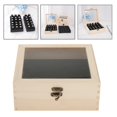 thumbnail image 2 of Caja de almacenamiento de aceites esenciales | Organizador de contiene 30 botellas de 5 mL, 10 mL y 15mL tamaños | Soporte de seguro Sunnimix soportes para estantes de aceites esenciales, 2 of 8