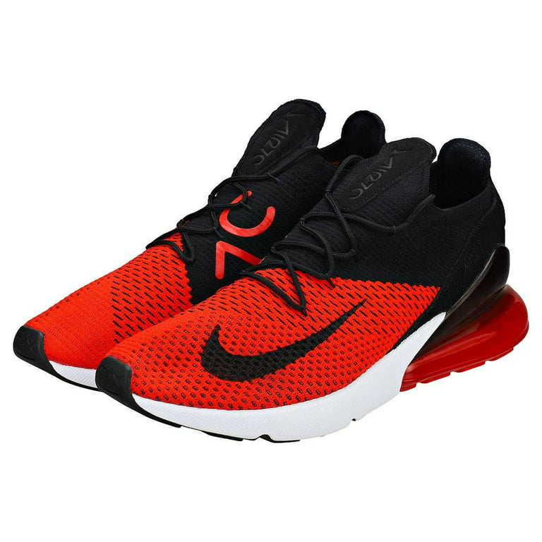 Nike Air Max 270 Flyknit - Men's Chili Red/Black/Challenge Red/White Nylon Shoes 11.5 DM US - Walmart.com