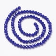 thumbnail image 2 of 10Strand Opaque Solid Color Glass Beads Strands Faceted Rondelle Blue 6x5mm Hole: 1mm 87~90pcs/strand 17~17.5 inch(42.5~43.75cm), 2 of 2