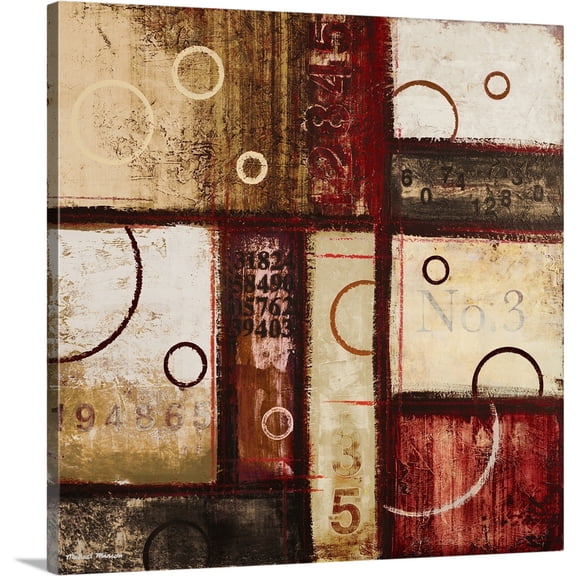 Great BIG Canvas | "Digits in the Abstract I" Canvas Wall Art - 24x24