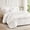 White, variant on Lipa Queen Comforter Set,7-Piece Bed in a Bag,Ruffled Design Bedding Set,Comforter,Flat Sheet,Fitted Sheet,Pillowcases and Shams,White