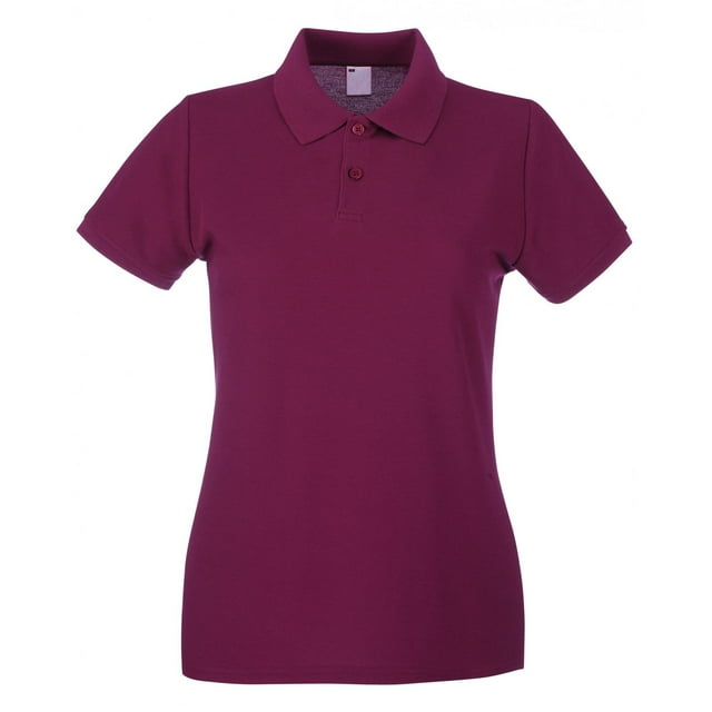Fruit of the Loom Polo à Manches Courtes Coupe Féminine pour Femmes
