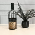 thumbnail image 3 of LumaBase Metal Wine Bottle with Battery Operated Candle, 3 of 5