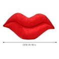 thumbnail image 2 of Red Lips Plush Pillow - Soft Lip-Shaped Cushion, Office Desk Pillow Doll, Home Decor for Living Room/Bedroom/Sofa, Huggable Plush Toy for Adults, Perfect for Valentine’s Day gift, 20.86in, A, 2 of 4