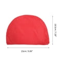 thumbnail image 4 of Unique Bargains 1 Pc Waterproof Ellipse Texture Swimming Cap Red, 4 of 6
