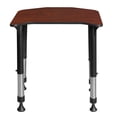 thumbnail image 3 of Ferris 26" x 24" Height Adjustable Student Desk- Cherry, 3 of 8