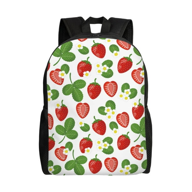 Balery Strawberry Mochila - Mochila Estilosa y Duradera para Laptop de 15 Pulgadas con Tela Oxford Impermeable
