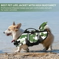 thumbnail image 3 of Dog Life Vest for Hot Summer Pool Swimming & Boating Suit with Handle LifeSaver Safety Swimsuit with Handle, 3 of 10