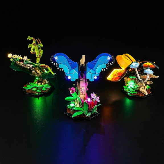 Upgraded Led Light Kit Compatible with Lego The Insect Collection Building Set, Lights Decoration Compatible with Lego 21342 (Model Not Included)