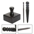 BTOER Wood Leather Edge Burnisher DIY Leather Craft Tool Polished