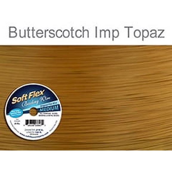 Soft Flex Beading Wire, Butterscotch, .019 Inch, 100 Feet