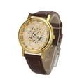 thumbnail image 1 of Reloj de pulsera deportivo militar de cuarzo de acero inoxidable para hombre con esfera de cuero G watch, 1 of 3