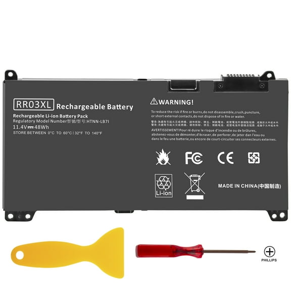 48Wh RR03XL HSTNN-Q02C Battery for HP ProBook 430 440 450 455 470 G4 851477-421 851477-541 851477-831 HSTNN-UB7C 851610-850 HSTNN-LB7I 11.4V