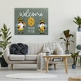 thumbnail image 2 of Stupell Industries Welcome To Our Hive Honey Bee Garden Gnomes Typography Canvas Wall Art, 48 x 36, Design by Linda Birtel, 2 of 5