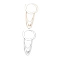 thumbnail image 1 of Lady Shoulder Chain Multilayer Upper Arm Pendant Para Festival Prom 2pcs Hugo Cadena del cuerpo, 1 of 9