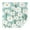 Teal Daisy Flower, variant on Black Daisy Flower Orange Centers Pattern Square Tablecloth,Waterproof Square Table Cover,Wipeable Spillproof Washable Table Cover for Home Kitchen Party Decor 42"X42"(107x107cm)
