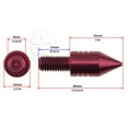thumbnail image 2 of 10x Windscreen Spike Bolt Kit Red CBR GSXR Stud M8 x 1.25p Wellnut Fairing, 2 of 2