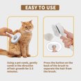 thumbnail image 5 of Pet Dog Grooming Comb Shedding Brush Gentle Hair Removal Tool with Soft Bristles Self Cleaning Puppy Bathing Massage Accessory Comfortable Grip Indoor Outdoor Use, 5 of 6