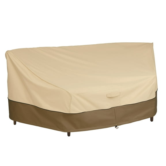 Classic Accessories Veranda Water-Resistant 46 Inch Patio Curved Sofa Sectional Cover