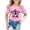 Pink, variant on Girls Sea Turtle Hibiscus Flower T Shirt Minimalist Tropical Print Crewneck Short Sleeve Tee Ocean Beach Vacation Clothes Surfing Summer Top