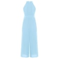 thumbnail image 4 of Yeahdor Combinaison Sans Manches Plissée pour Filles avec Perles et Strass Robes de Filles Bleu Ciel 8, 4 of 5