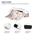 thumbnail image 3 of Yiaed Milk Tea Print Sport Sun Visor Hats Adjustable Empty Top Baseball Cap Cotton Ball Caps for Women and Men, 3 of 5