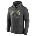 thumbnail image 2 of Men's Charcoal Milwaukee Bucks Selection Pullover Hoodie, 2 of 3