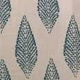 thumbnail image 4 of Plutus Brands Blue Plutus Large Leafs Floral Luxury Throw Pillow 26 in x 26in, Double Sided 26" x 26", 4 of 9