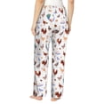 thumbnail image 3 of Goofa Farm Birds Goose Printed Soft Pajama Pants for Women, Wide Leg Comfy Casual Lounge Yoga Pants-Large, 3 of 9
