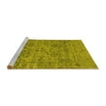 thumbnail image 2 of Ahgly Company Machine Washable Indoor Rectangle Oriental Yellow Traditional Area Rugs, 4' x 6', 2 of 4