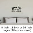 thumbnail image 2 of Chemo Hair Is The Least Of My Worries Cancer Treatment Wall Decals for Walls Peel and Stick wall art murals Black Small 8 Inch, 2 of 2