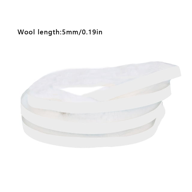 Advancent Cinta de sellado de puerta de ventana de 3 colores cinta de sellado de fibra de polipropileno a prueba de viento para ventana de puerta Conjuntos de muebles de dormitorio Blanco 9mm*5mm*7m Advancent HA001510-01